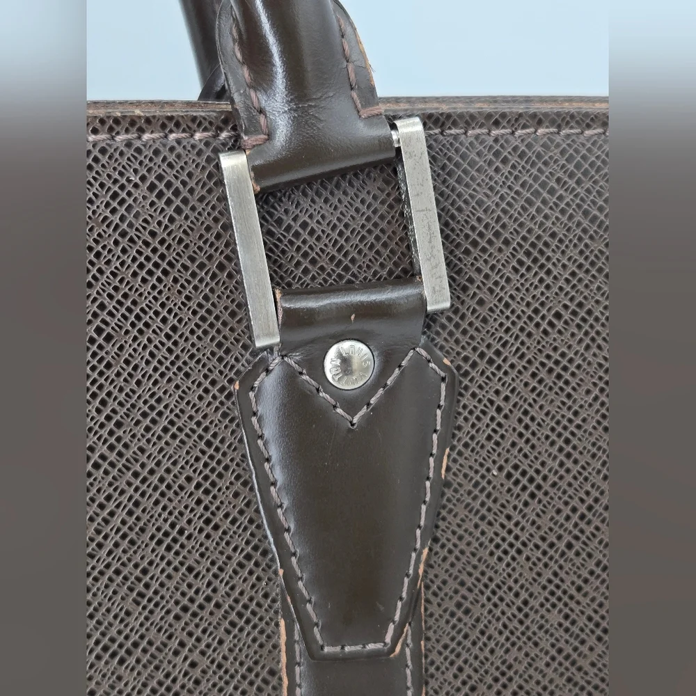 Louis Vuitton Taiga Ardoise Porte Document Lozan Briefcase VI0065
